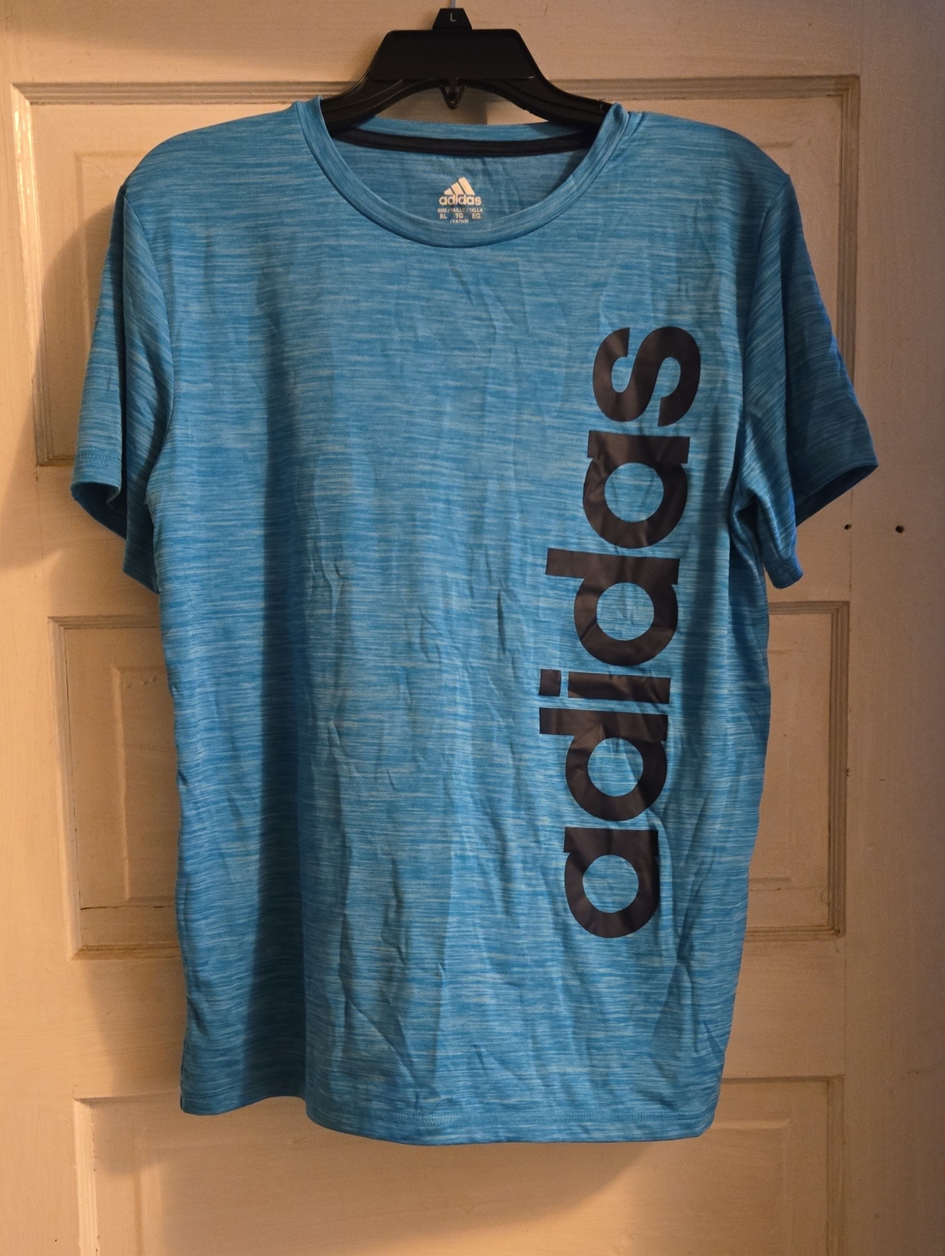 Adidas Men’s Light Blue Graphic Short Sleeve Tee